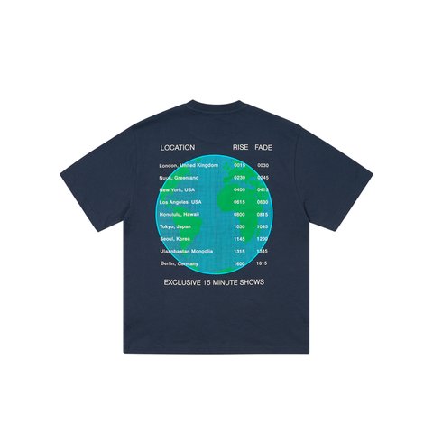 Palace WORLD TOUR T-SHIRT NAVY - Colorway