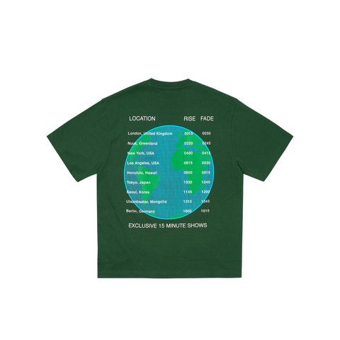 Palace WORLD TOUR T-SHIRT RACEY GREEN - Colorway