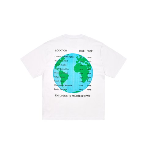 Palace WORLD TOUR T-SHIRT WHITE - Colorway