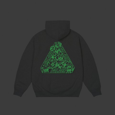 Palace ZODIAC TRI-FERG HOOD GREY MARL - Colorway
