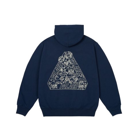 Palace ZODIAC TRI-FERG HOOD NAVY - Colorway