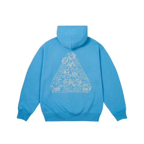 Palace ZODIAC TRI-FERG HOOD OCEAN BLUE - Colorway