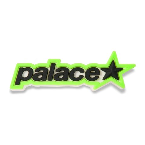 Palace P STAR PIN BADGE WHITE / GREEN - Style 1