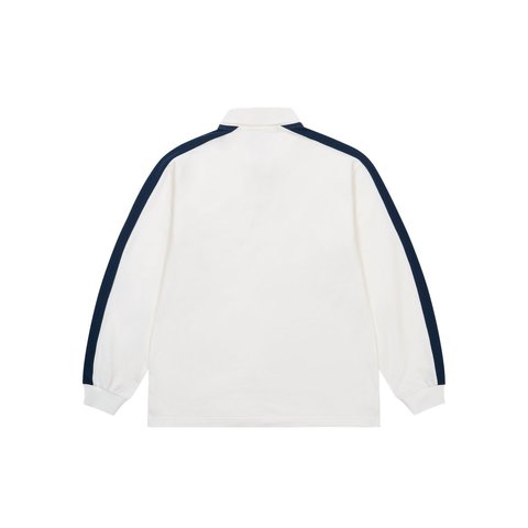 Palace ESTABLISHED LONGSLEEVE POLO NAVY - Style 3