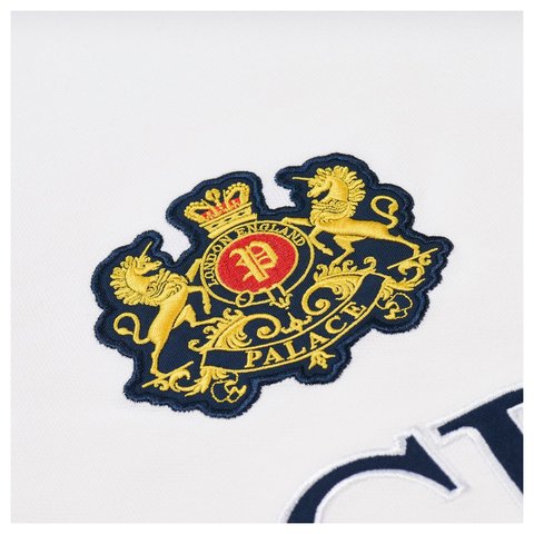 Palace ESTABLISHED LONGSLEEVE POLO NAVY - Style 3
