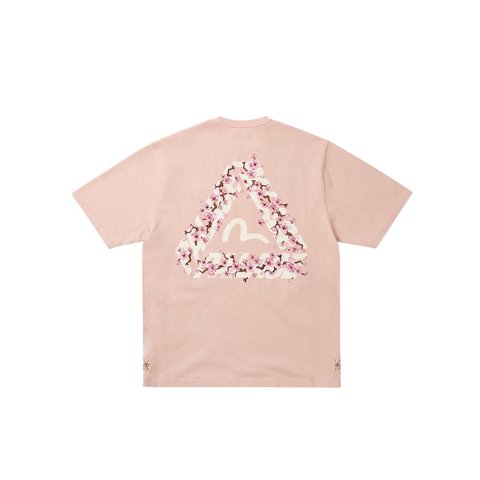 Palace PALACE EVISU HEAVY WASH T-SHIRT MISTY PINK - Style 4