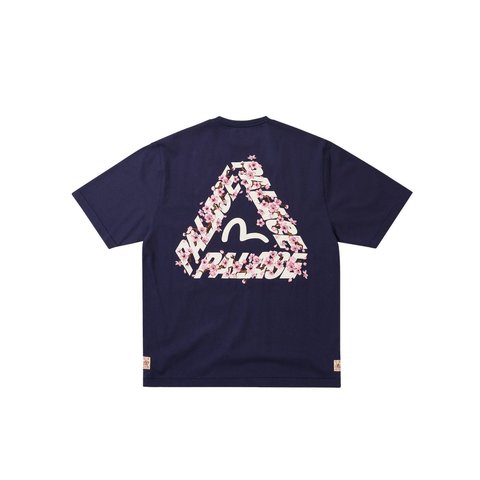 Palace PALACE EVISU HEAVY WASH T-SHIRT NAVY - Style 4