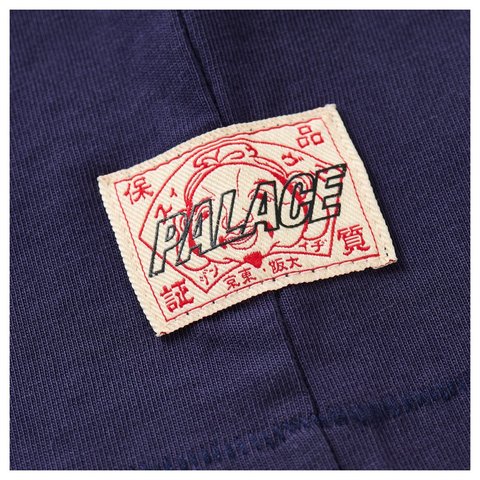 Palace PALACE EVISU HEAVY WASH T-SHIRT NAVY - Style 4
