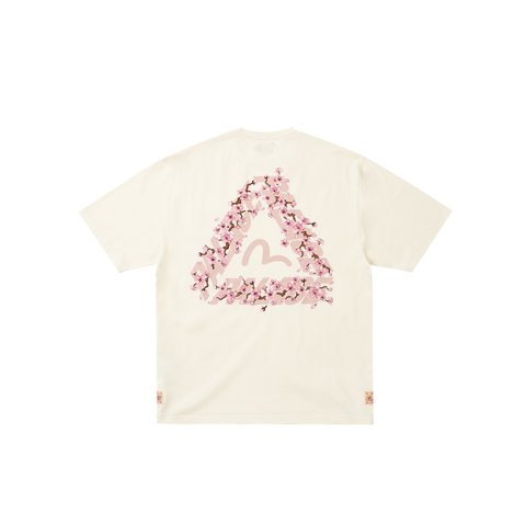 Palace PALACE EVISU HEAVY WASH T-SHIRT OFF WHITE - Style 4