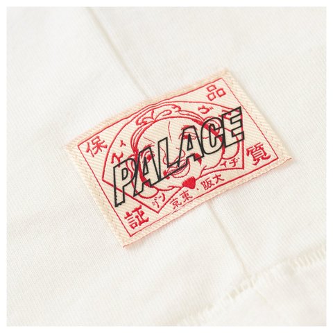 Palace PALACE EVISU HEAVY WASH T-SHIRT OFF WHITE - Style 4