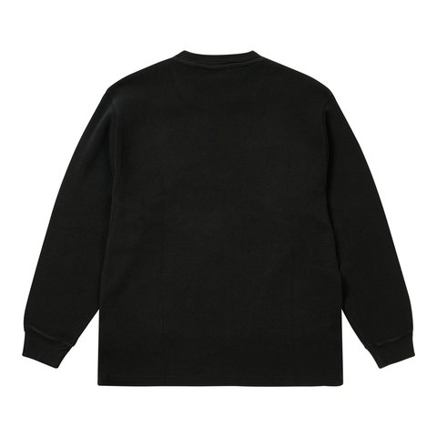 Palace PALACE SCHOTT WAFFLE LONGSLEEVE BLACK - Style 3