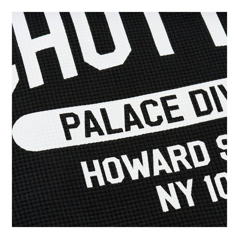 Palace PALACE SCHOTT WAFFLE LONGSLEEVE BLACK - Style 3