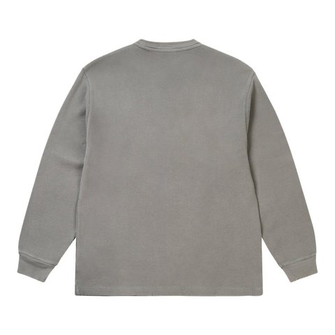 Palace PALACE SCHOTT WAFFLE LONGSLEEVE GREY - Style 3