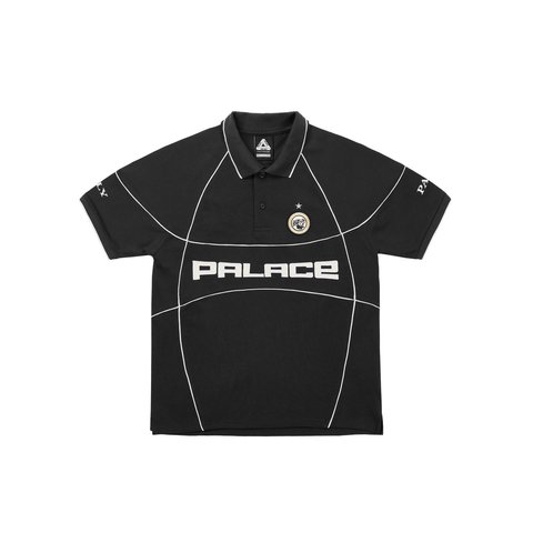 Palace PRO TEAM PIPED POLO BLACK - Style 3