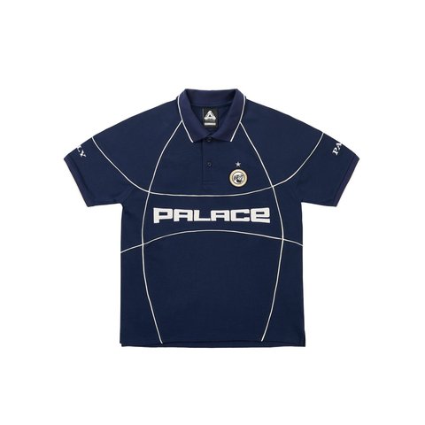 Palace PRO TEAM PIPED POLO NAVY - Style 3