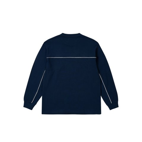 Palace RUN IT LONGSLEEVE NAVY - Style 3