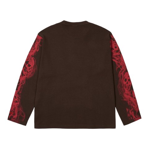 Palace SMOKED WAFFLE LONGSLEEVE FOX - Style 3