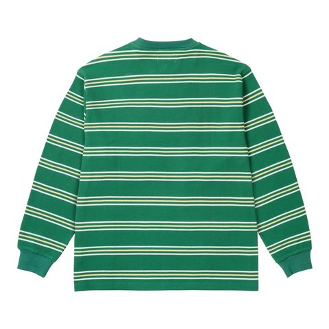 Palace TRIO STRIPE LONGSLEEVE LUCKY GREEN - Style 3