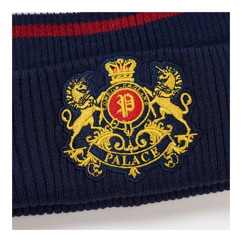 Palace ESTABLISHED BEANIE NAVY - Style 4