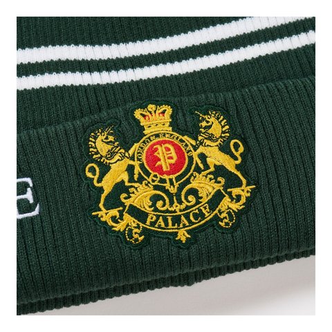 Palace ESTABLISHED BEANIE RACEY GREEN - Style 4