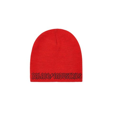 Palace PALACE WORLD INDUSTRIES REVERSO NEIN CUFF BEANIE RED / BLACK - Style 5