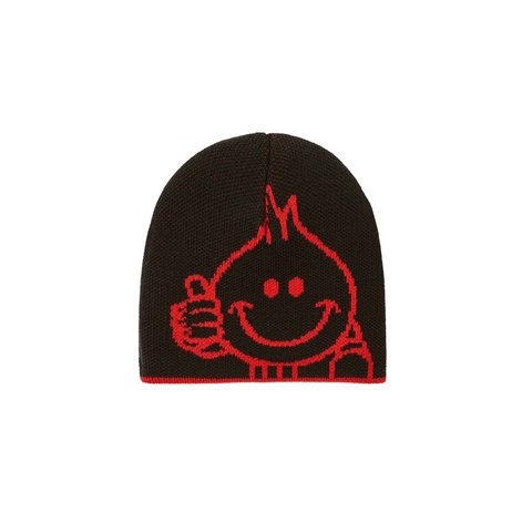 Palace PALACE WORLD INDUSTRIES REVERSO NEIN CUFF BEANIE RED / BLACK - Style 5