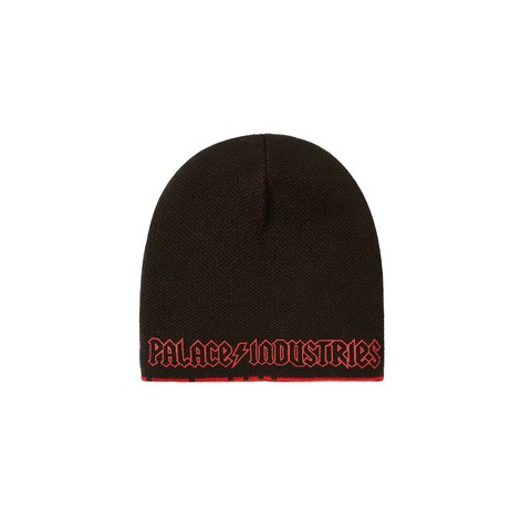 Palace PALACE WORLD INDUSTRIES REVERSO NEIN CUFF BEANIE RED / BLACK - Style 5