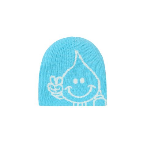 Palace PALACE WORLD INDUSTRIES REVERSO NEIN CUFF BEANIE WHITE / BLUE - Style 5