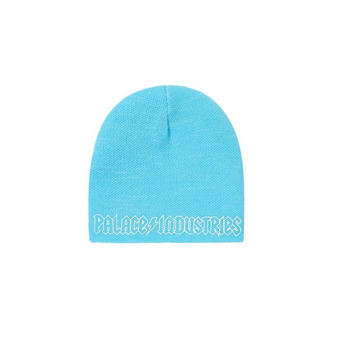 Palace PALACE WORLD INDUSTRIES REVERSO NEIN CUFF BEANIE WHITE / BLUE - Style 5