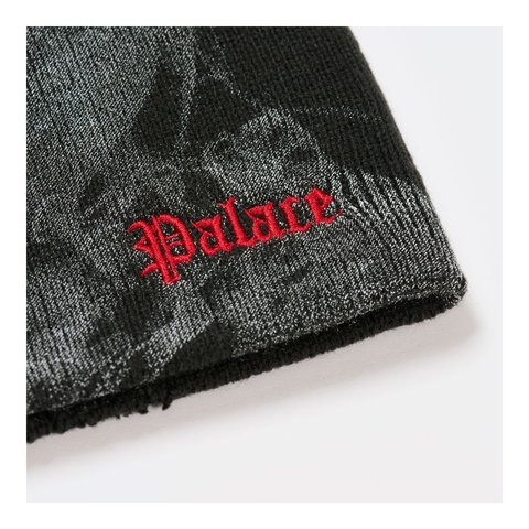 Palace SMOKED NEIN CUFF BEANIE BLACK - Style 3