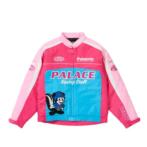 Palace EVEN FASTER JACKET PINK - Style 5