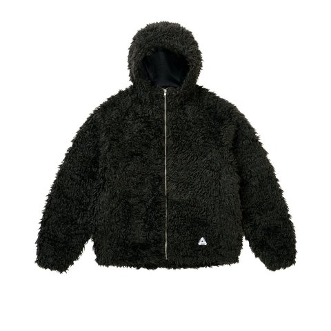Palace FURRY FLEECE JACKET BLACK - Style 3