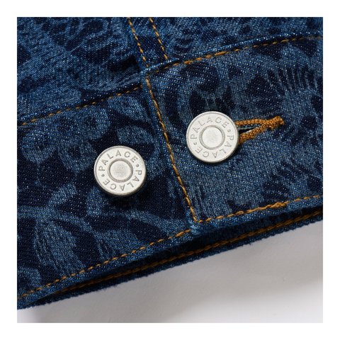 Palace LACE BLEACHED DENIM JACKET INDIGO DENIM - Style 4