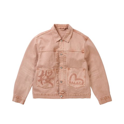Palace PALACE EVISU TYPE 2 DENIM JACKET PINK WASH - Style 3