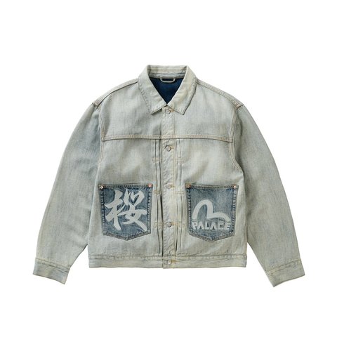 Palace PALACE EVISU TYPE 2 DENIM JACKET REVERSE INDIGO - Style 3