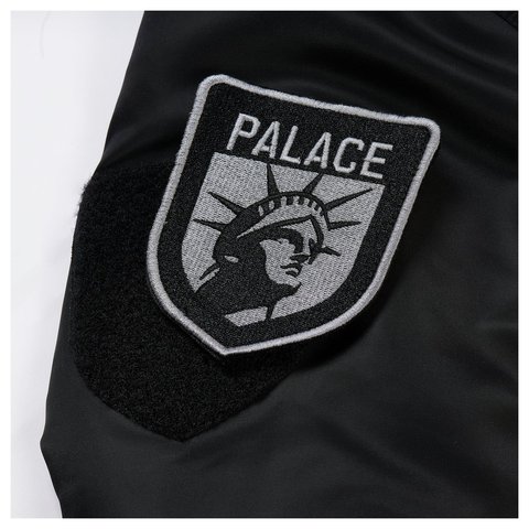 Palace PALACE SCHOTT CWU 90'S FIT BOMBER JACKET BLACK - Style 7