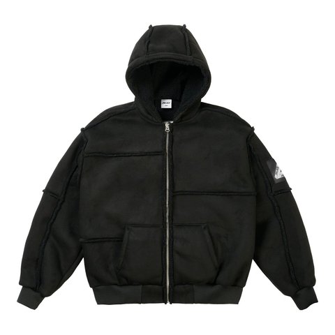 Palace PATCH ME UP SHEARLING JACKET BLACK - Style 4