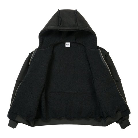 Palace PATCH ME UP SHEARLING JACKET BLACK - Style 4