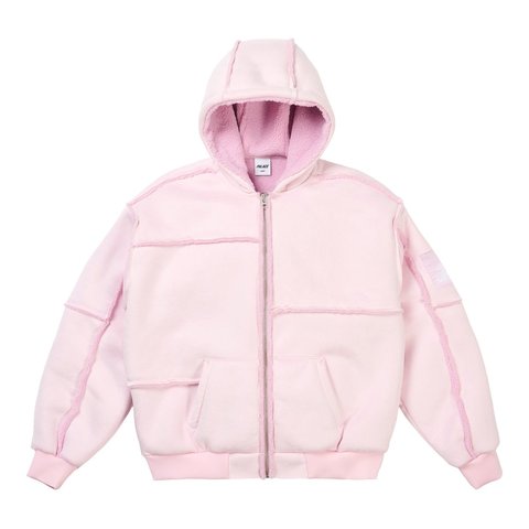 Palace PATCH ME UP SHEARLING JACKET SWEET PINK - Style 4