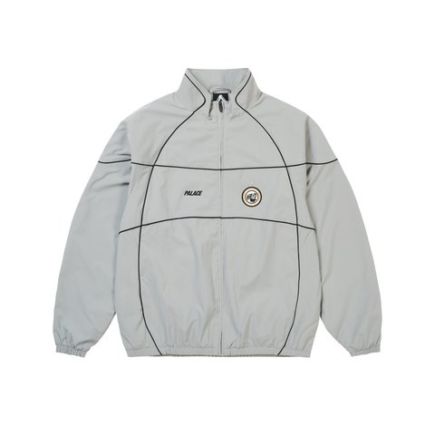 Palace PRO TEAM PIPED SHELL JACKET GREY - Style 3
