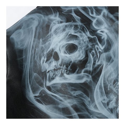 Palace SMOKED LEATHER JACKET BLACK - Style 5