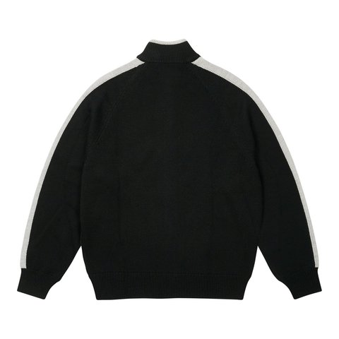 Palace ESTABLISHED ZIP FUNNEL KNIT BLACK - Style 4