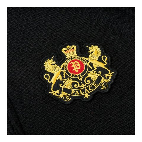 Palace ESTABLISHED ZIP FUNNEL KNIT BLACK - Style 4