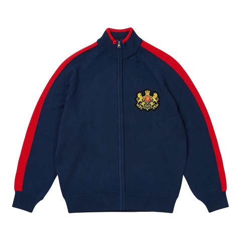 Palace ESTABLISHED ZIP FUNNEL KNIT NAVY - Style 4