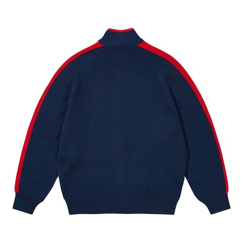 Palace ESTABLISHED ZIP FUNNEL KNIT NAVY - Style 4