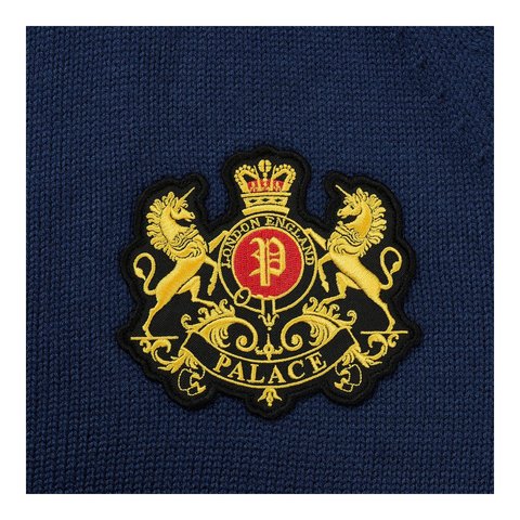 Palace ESTABLISHED ZIP FUNNEL KNIT NAVY - Style 4