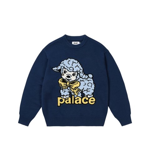 Palace LAMB KNIT NAVY - Style 3