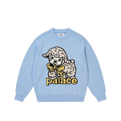 Palace LAMB KNIT SKYLINE BLUE - Style 3