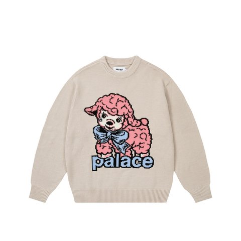 Palace LAMB KNIT WHITE - Style 3