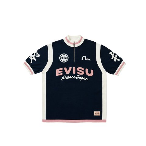Palace PALACE EVISU CYCLE KNIT NAVY - Style 3